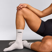 Oner Long Crew Socks 1 Pack | Gray Marl