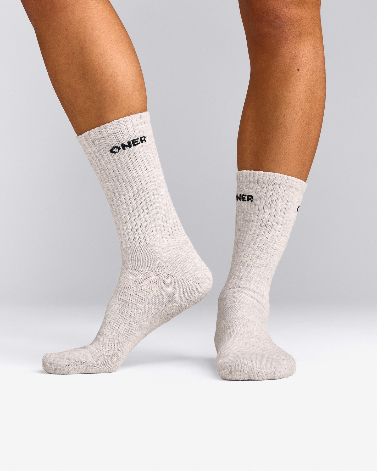 Oner Long Crew Socks 1 Pack | Gray Marl
