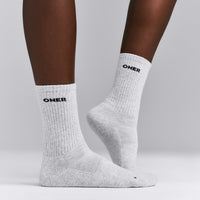 Long Crew Socks 1 Pack | Gray Marl