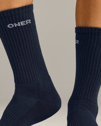 Oner Long Crew Socks 1 Pack | True Blue