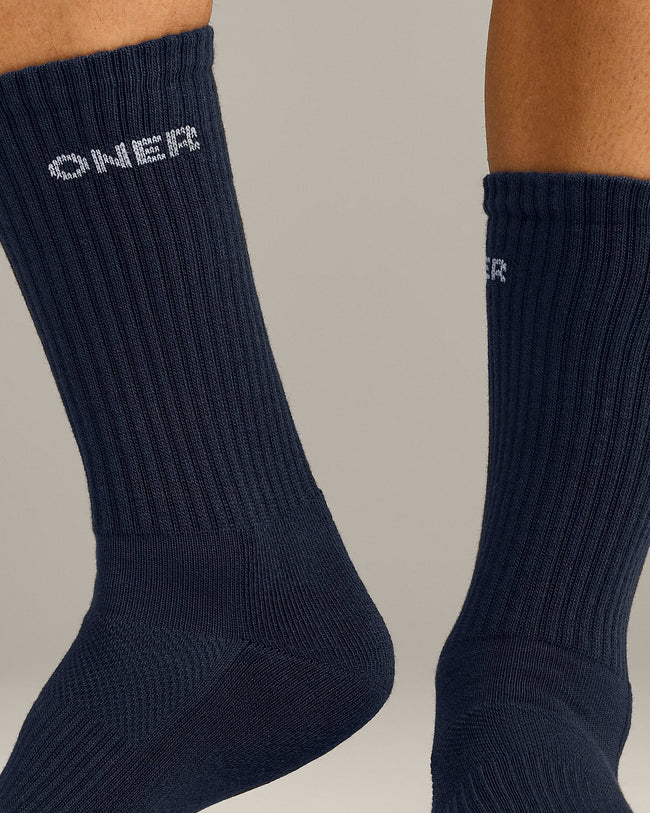 Oner Long Crew Socks 1 Pack | True Blue