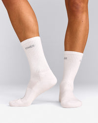 Oner Long Crew Socks 1 Pack | White
