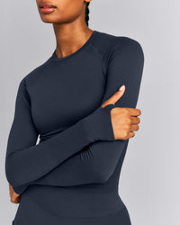 Oner Seamless Fitted Long Sleeve Top New Branding | True Blue