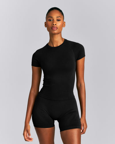 Oner Seamless Fitted Top New Branding | Black