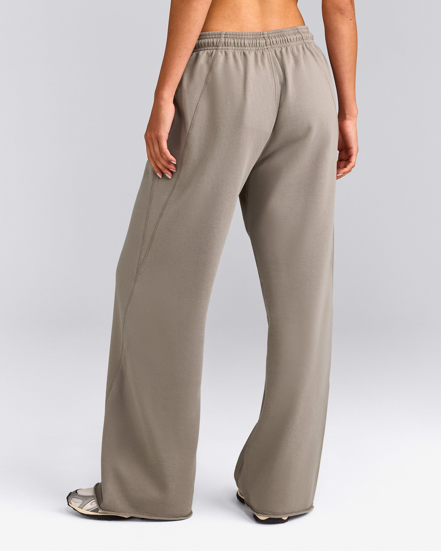 Cotton Vintage Lounge Wide Leg Sweatpants | Washed Minky