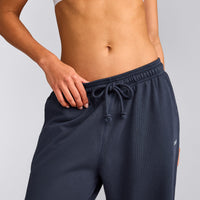 Cotton Vintage Lounge Wide Leg Sweatpants | Washed True Blue