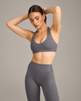 SoftMotion™ Bralette with Gray Logo | Ash Gray
