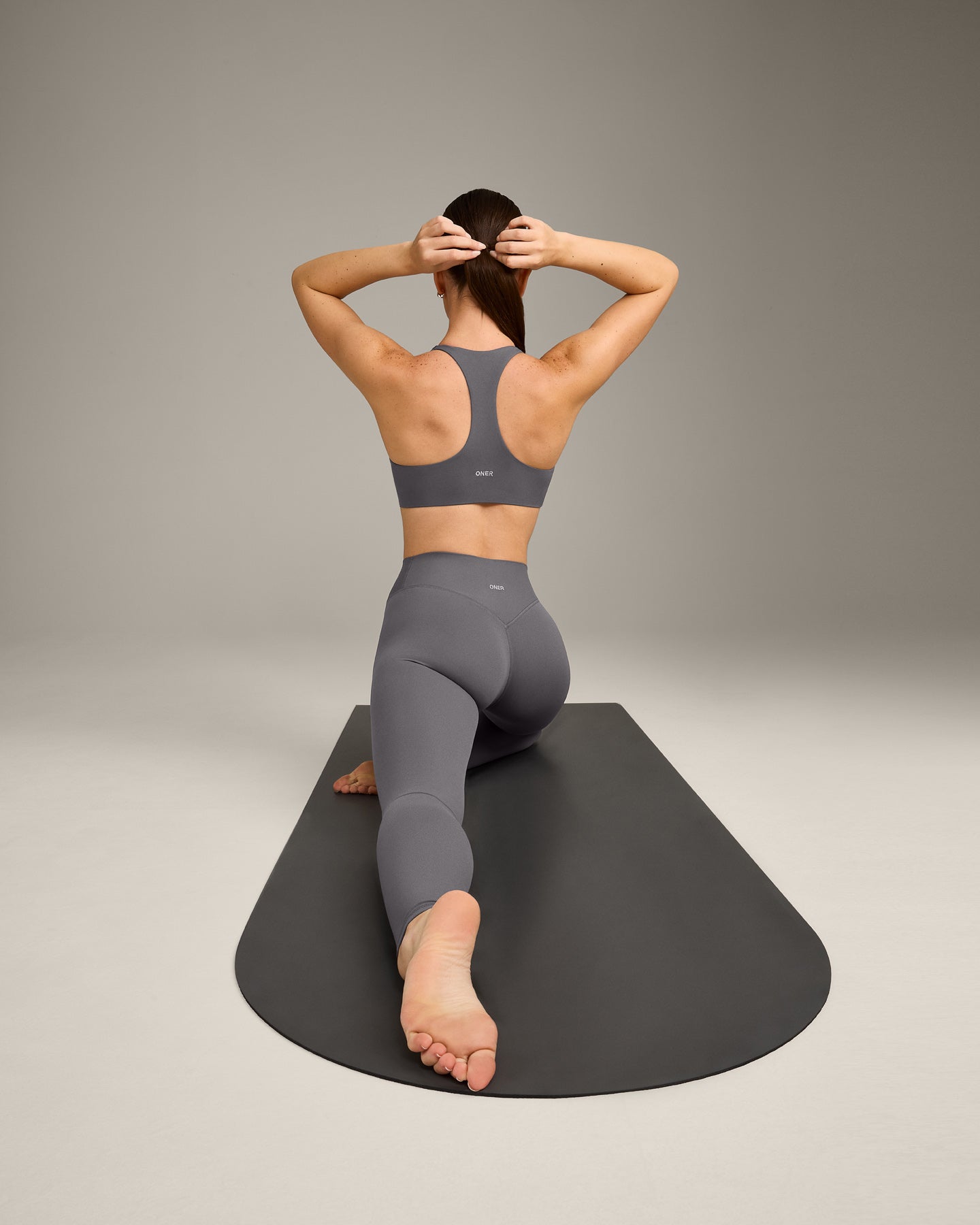SoftMotion™ Bralette with Gray Logo | Ash Gray