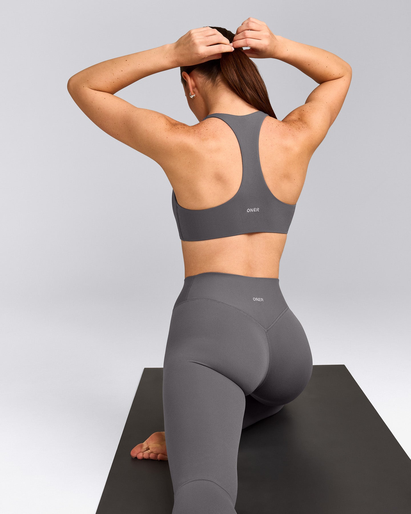 SoftMotion™ Bralette with Gray Logo | Ash Gray