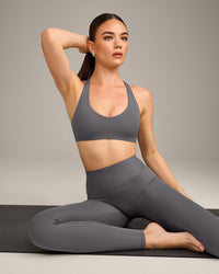SoftMotion™ Bralette with Gray Logo | Ash Gray