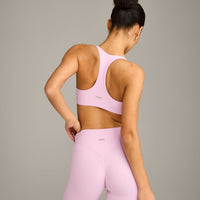 SoftMotion™ Bralette with Gray Logo | Chalk Pink