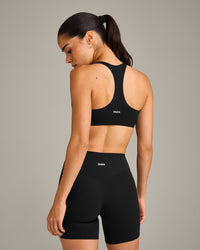 SoftMotion™ Bralette with Gray Logo | Black