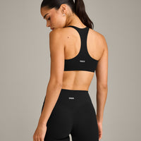 SoftMotion™ Bralette with Gray Logo | Black