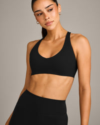 SoftMotion™ Bralette with Gray Logo | Black