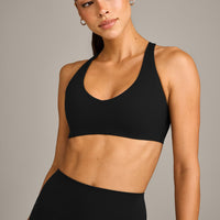 SoftMotion™ Bralette with Gray Logo | Black