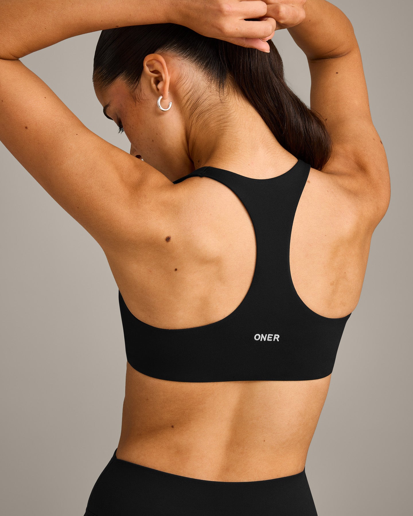 SoftMotion™ Bralette with Gray Logo | Black