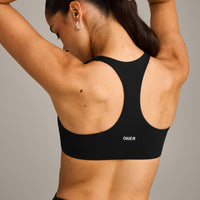 SoftMotion™ Bralette with Gray Logo | Black