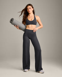 SoftMotion™ Bralette with Gray Logo | Coal