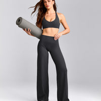 SoftMotion™ Bralette with Gray Logo | Coal