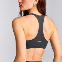 SoftMotion™ Bralette with Gray Logo | Coal