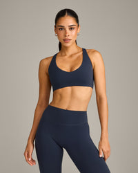 SoftMotion™ Bralette with Gray Logo | True Blue