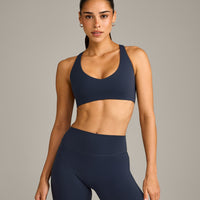SoftMotion™ Bralette with Gray Logo | True Blue