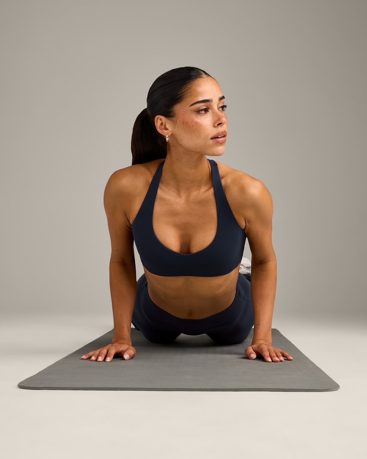 SoftMotion™ Bralette with Gray Logo | True Blue