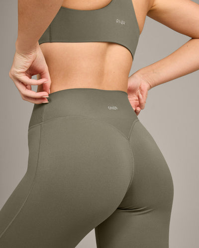 SoftMotion™ Flared Bottoms with Gray Logo | Alpine Green