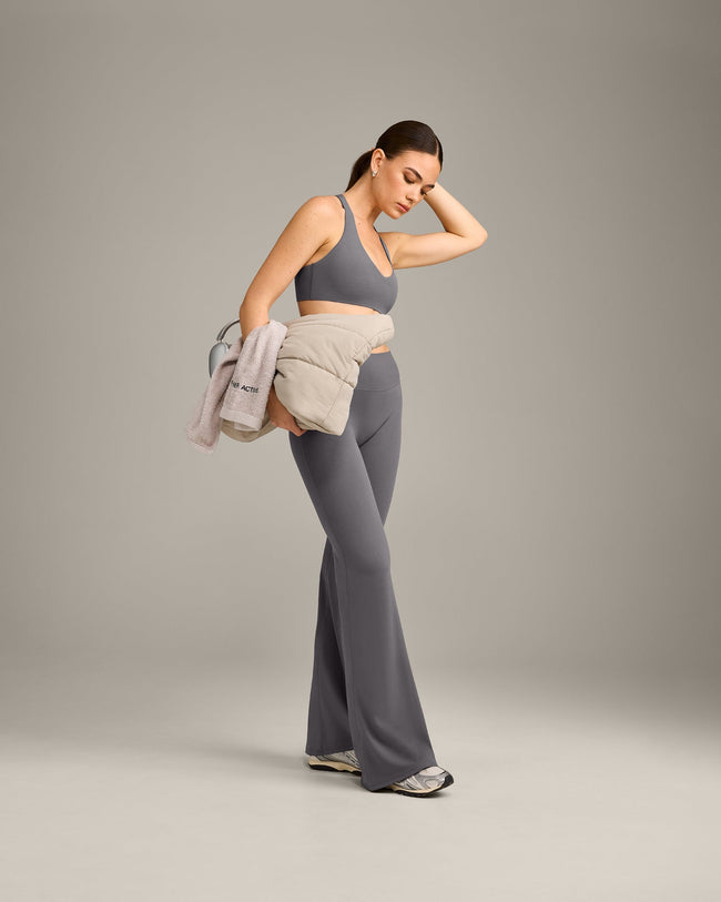SoftMotion™ Flared Bottoms with Gray Logo | Ash Gray