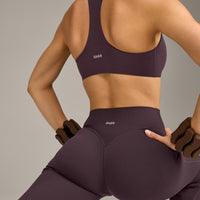 SoftMotion™ Flared Bottoms with Gray Logo | Dark Umber Brown