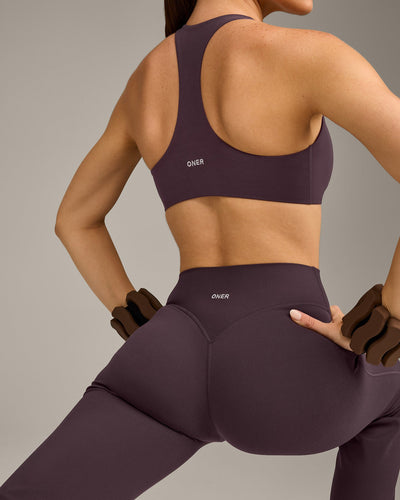 SoftMotion™ Flared Bottoms with Gray Logo | Dark Umber Brown