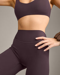 SoftMotion™ Flared Bottoms with Gray Logo | Dark Umber Brown