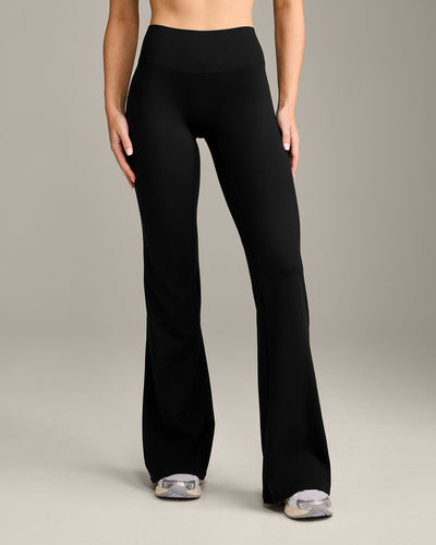 SoftMotion™ Flared Bottoms with Gray Logo | Black