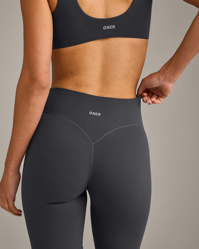 SoftMotion™ Flared Bottoms with Gray Logo | Coal