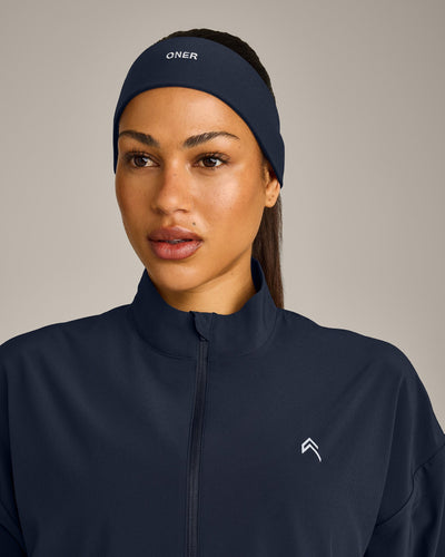 SoftMotion™ Headband with Gray Logo | True Blue