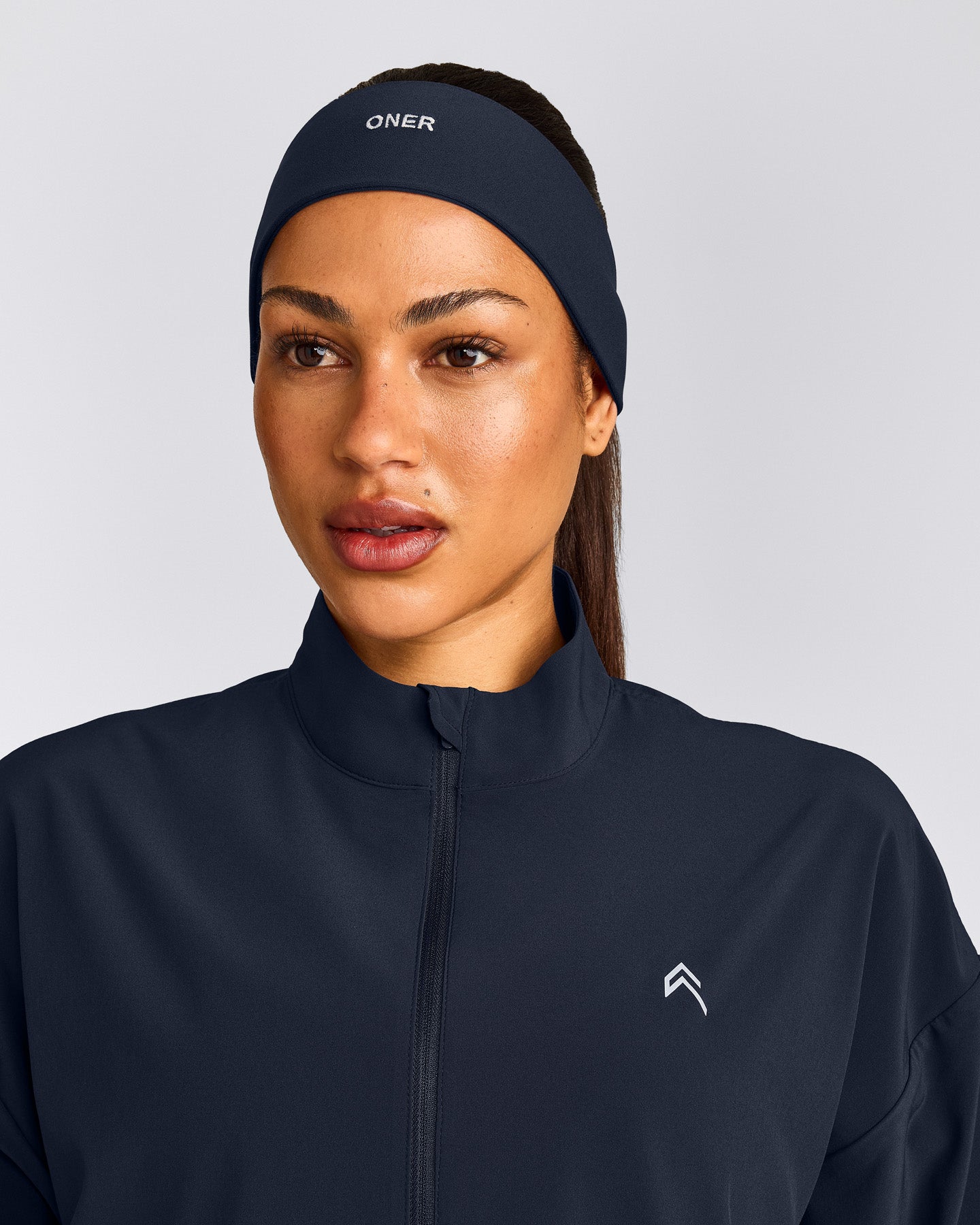 SoftMotion™ Headband with Gray Logo | True Blue