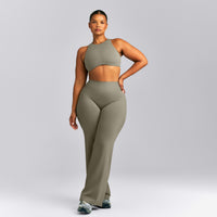 SoftMotion™ High Neck Sports Bra | Alpine Green