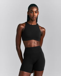 SoftMotion™ High Neck Sports Bra | Black
