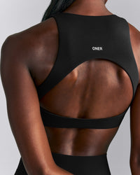 SoftMotion™ High Neck Sports Bra | Black