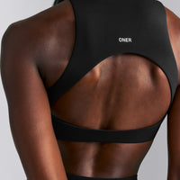 SoftMotion™ High Neck Sports Bra | Black