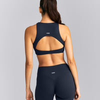 SoftMotion™ High Neck Sports Bra | True Blue