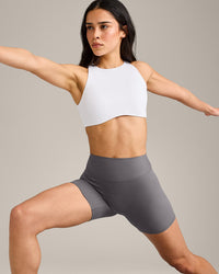 SoftMotion™ High Neck Sports Bra | White