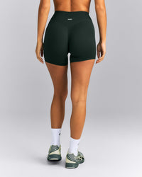 SoftMotion™ High Waisted Shorts 6" | Emerald Noir