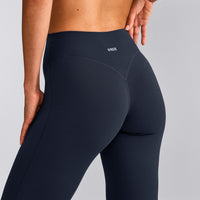 SoftMotion™ Flared Pants with Gray Logo | True Blue