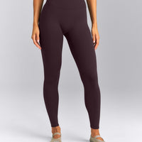 SoftMotion™ High Waisted Leggings | Dark Umber Brown