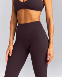 SoftMotion™ High Waisted Leggings | Dark Umber Brown