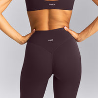 SoftMotion™ High Waisted Leggings | Dark Umber Brown