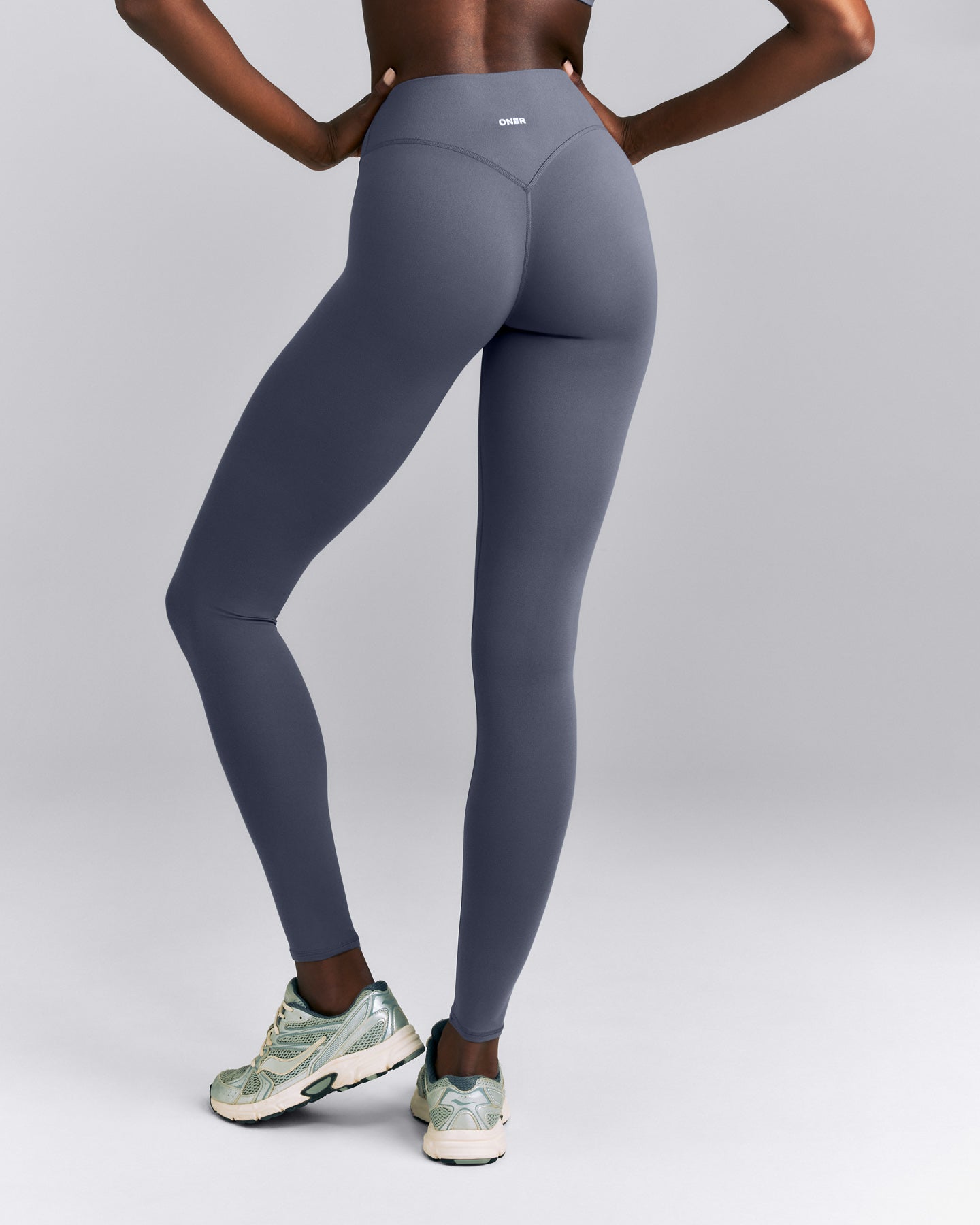 SoftMotion™ High Waisted Leggings | Granite Blue