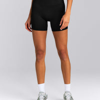 SoftMotion™ High Waisted Shorts 6" New Branding | Black