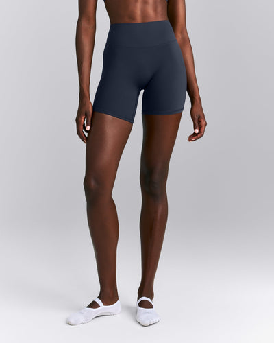 SoftMotion™ High Waisted Shorts 6" | True Blue